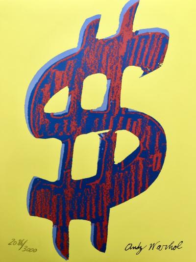 Andy WARHOL (d’après) - Dollar Sign, Lithographie 2