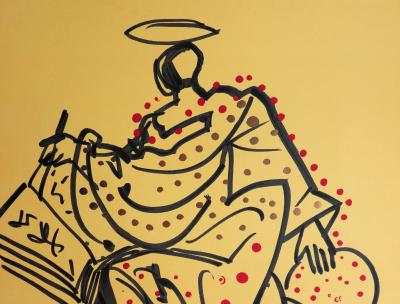 Salvador DALI : Les Apôtres, Saint Mathieu - Lithographie originale Signée 2
