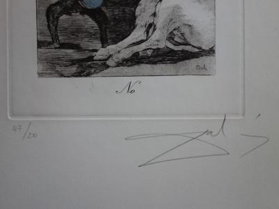 Salvador Dalí : Caprices de Goya, No - Gravure originale signée 2