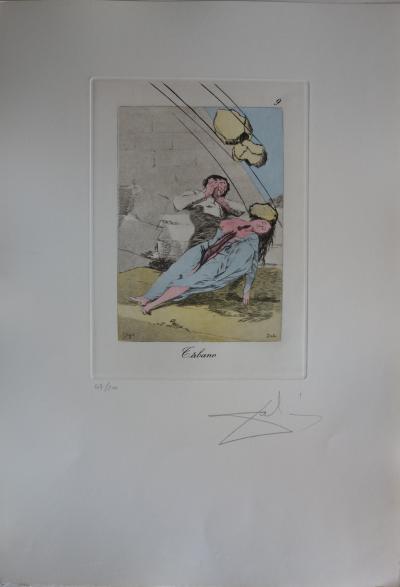 Salvador Dalí : Caprices de Goya, Tabano - Gravure originale signée 2