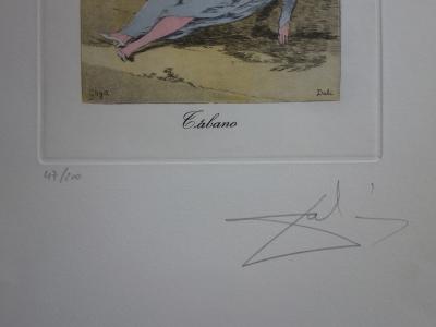 Salvador Dalí : Caprices de Goya, Tabano - Gravure originale signée 2