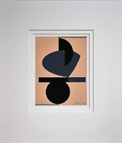 JEAN RETS - Sérigraphie originale - Signée -Composition abstraite - 1961 2
