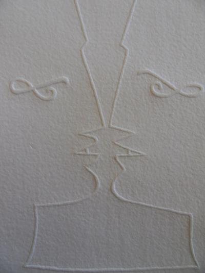 Jean Cocteau (d’après) : Deux profils - Gravure signée 2