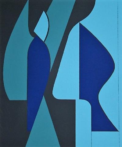 VICTOR VASARELY - Composition, 1959  - Sérigraphie en édition limitée 2