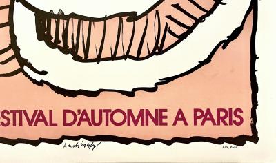 Pierre ALECHINSKY - Festival d’Automne à Paris - Affiche originale 2