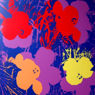 Andy Warhol (d’après) Sunday B. Morning - Flowers 11.66 Sérigraphie, Certificat inclu 2