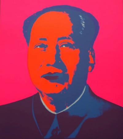 Andy Warhol (after) Sunday B. Morning - Mao Pink Screen print, COA included - Pop Art 2