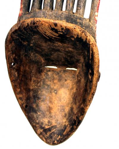 Facial Mask with vertical horns - BAULE - Ivory Coast 2