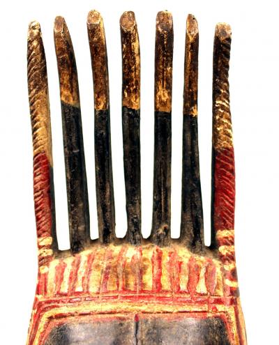 Facial Mask with vertical horns - BAULE - Ivory Coast 2