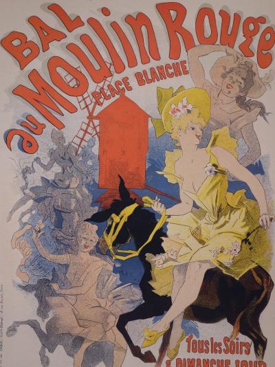 Jules Chéret : Bal du Moulin Rouge - lithographie originale signée, 1897 2