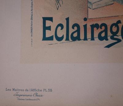 Lucien LEFEVRE : Electricine - lithographie originale signée, 1897 2