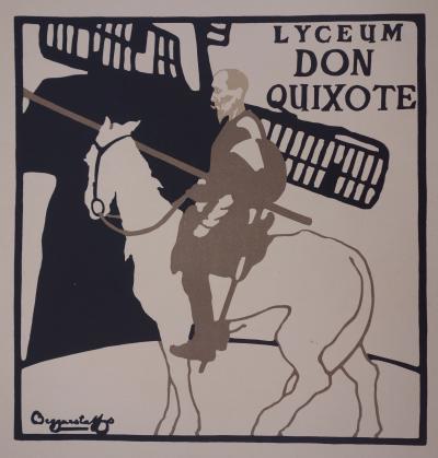 Brothers Beggarstaff : Don Quixote - lithographie originale signée, 1897 2