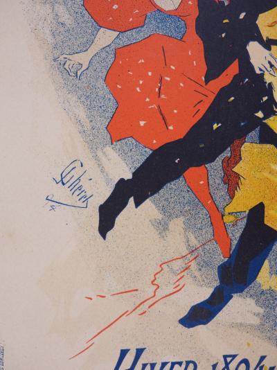 Jules Chéret : Redoute des étudiants - lithographie originale signée, 1897 2