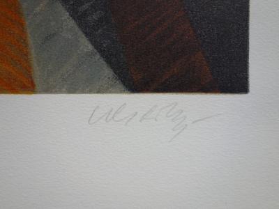 Victor VASARELY : Autoportrait - Lithographie originale Signée 2