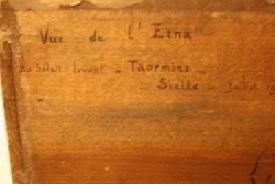 BREFORT, Vue de l’Etna, signée 2