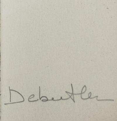 Jacqueline DEBUTLER née en 1928.Risque-tout.Circa 1970.Eau-forte aquatinte..SBD.EA.76x56. 2