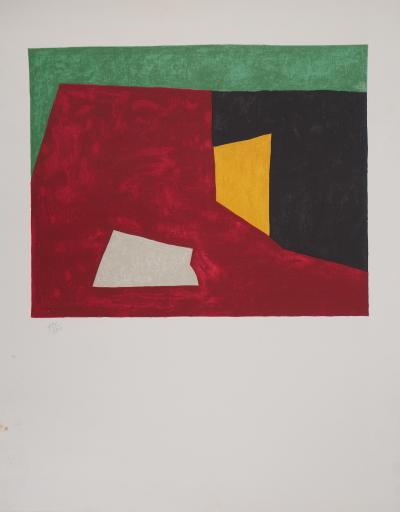 Serge POLIAKOFF (d’après) : Composition, Lithographie sur pierre 1981 2