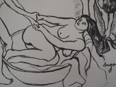 Suzanne VALADON : Trois femmes au bain, 1928 - Lithographie originale signée 2