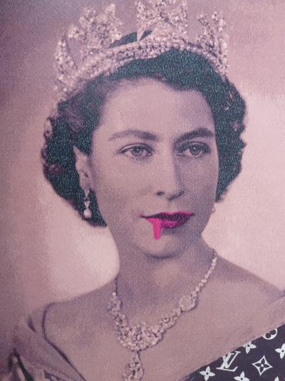 Death NYC - Queen Elizabeth II Pink - Sérigraphie originale numérotée et signée - 2