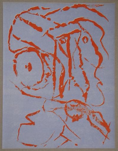 Pierre ALECHINSKY - Portrait Abstrait, 1960 - Lithographie originale 2