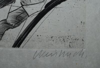 Claude WEISBUCH : Le HORLA / le Patriarche - Pointe sèche originale signée  et numérotée #1979 2