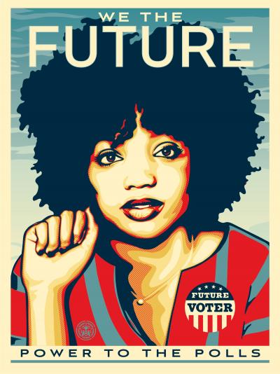Shepard FAIREY : We the future (power to the polls) - Sérigraphie 2