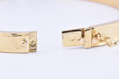 Bracelet jonc en or jaune 18 ct (750/1000). Fermoir tiroir sécurisé. 2