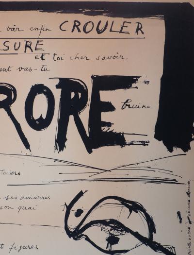BUTOR et DUFOUR - Affiche originale de Mai 68 signée : Aurore, 1968 2
