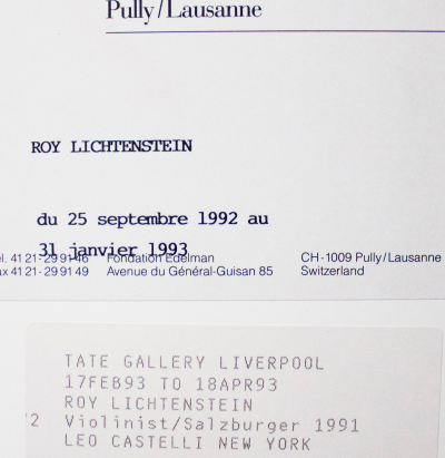 Roy LICHTENSTEIN - Salzburger Festspiele, 1991 - Impression offset 2