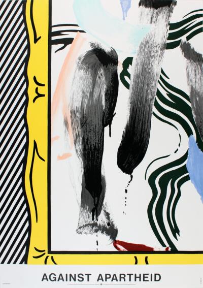 Roy Lichtenstein - Against Apartheid, 1983 - Lithographie 2