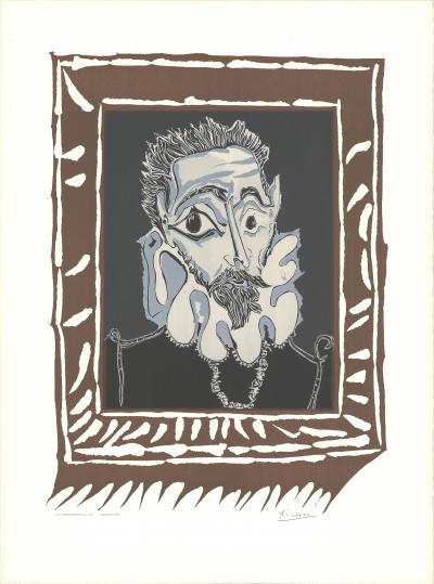 Pablo PICASSO  (d’après) - L’homme à la Fraise, 1964, Lithographie 2