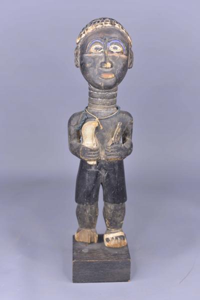 ART ETHNIQUE AFRICAIN :Fétiche / statuette colon baoulé de Côte d’Ivoire 140 2