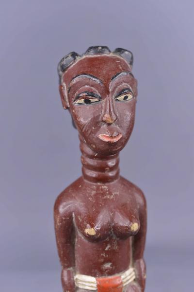 ART ETHNIQUE AFRICAIN :Fétiche / statuette colon baoulé de Côte d’Ivoire 107 2
