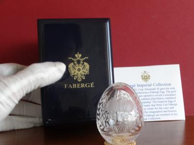 Faberge Imperial egg numbered- COA- numbered - Original box with eagle-24K gold finished 2