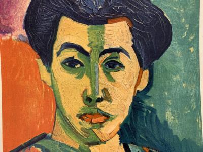 Henri MATISSE (d’après) : Madame Matisse - Lithographie en couleur, 1954 2