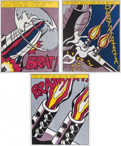 Roy LICHTENSTEIN (d’après) - As I Opened the Fire,1966, Lithographies 2