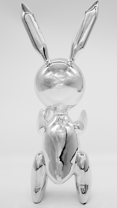 Jeff Koons - Silver Rabbit - Alliage de zinc 2