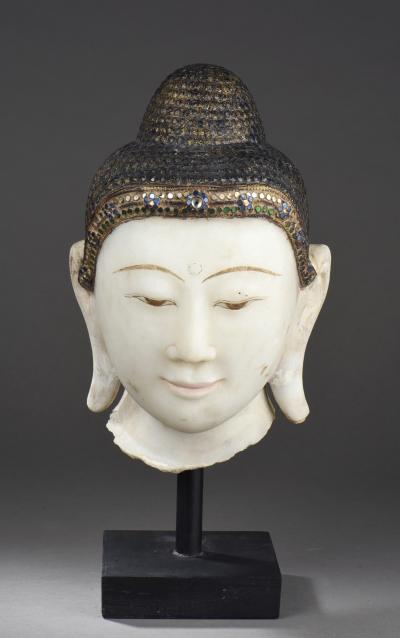 Birmanie, Royaume de Mandalay, Fin 18 ème siècle,Tête de Buddha 2