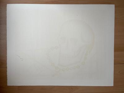 Bernard BUFFET  Vanité au crâne, 1985 - Lithographie signée au crayon 2