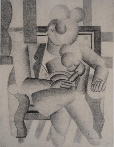 Fernand LÉGER (d’après) - Etude pour le fumeur - 1959 - Lithographie signée