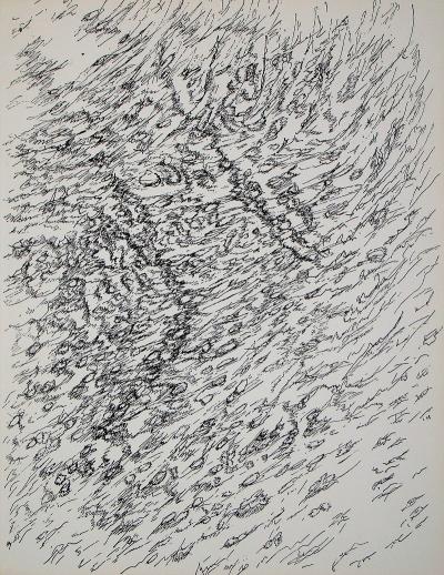 Henri MICHAUX (d’après) - Dessin, 1955 - Lithographie
