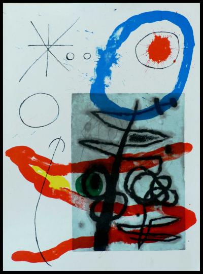 Joan MIRO  - Composition cartones IX, 1965 - Lithographie originale