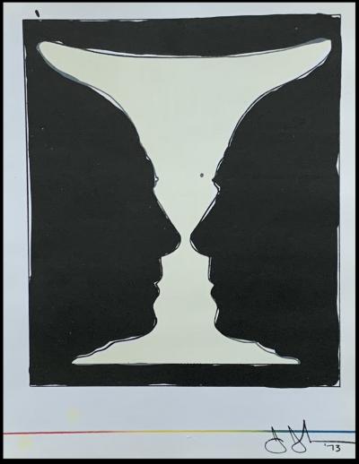 Jasper JOHNS - Cup Two Picasso, 1973 - Lithographie originale