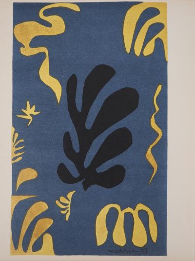 Henri MATISSE - Monde marin, 1954 - Lithographie signée