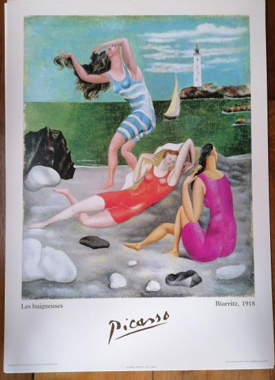 Picasso - Les baigneuses, Biarritz 1918 - Affiche