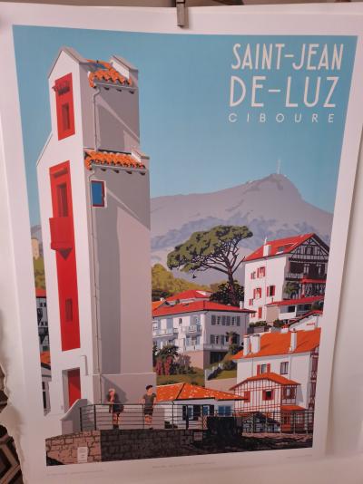 Côte Basque - Saint-Jean de Luz, l’entrée du port - Affiche