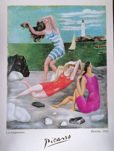 Picasso - Les baigneuses, Biarritz 1918 - Affiche