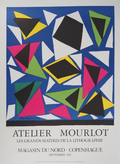 Henri MATISSE : Papiers découpés, Atelier Mourlot - Lithographie signée