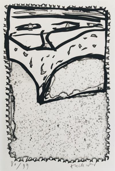 Pierre ALECHINSKY - L’épreuve I, 1989 - Eau-forte originale signée au crayon