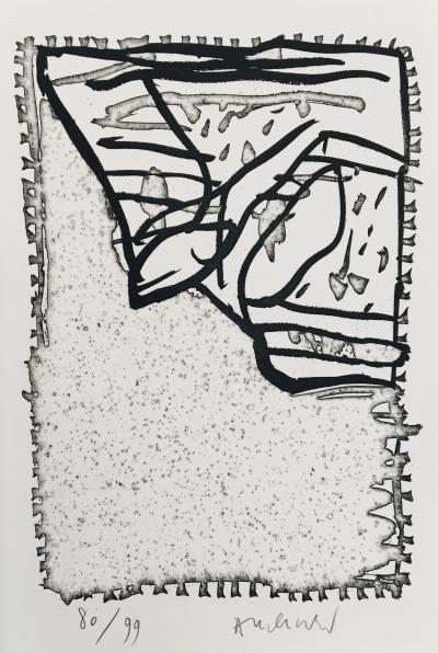 Pierre ALECHINSKY - L’épreuve II, 1989 - Eau-forte originale signée au crayon